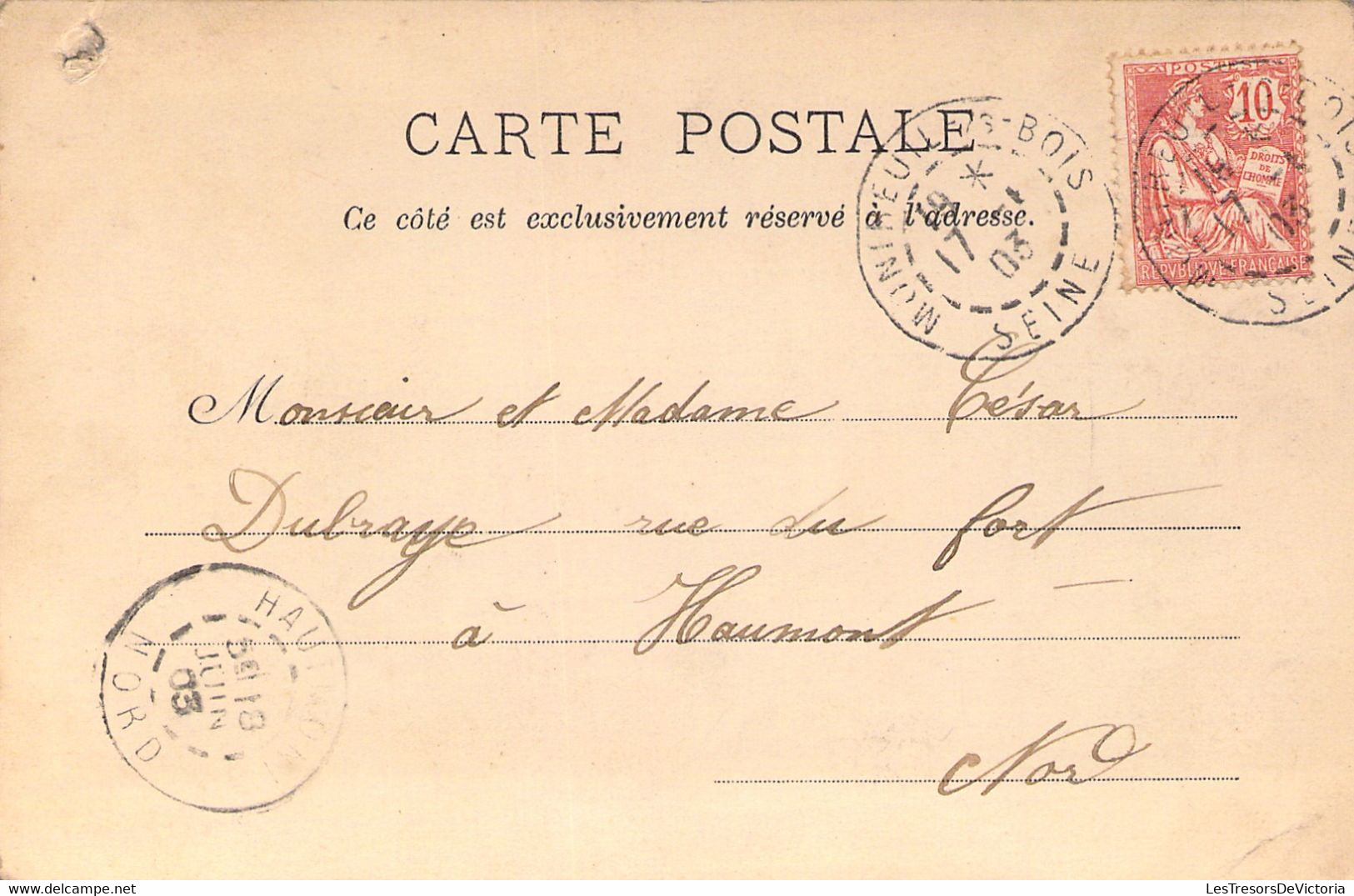 Montreuil Sous Bois - Chapelle Saint André - Dos Non Divisé - Oblitéré En 1903 - Carte Précurseur - Montreuil