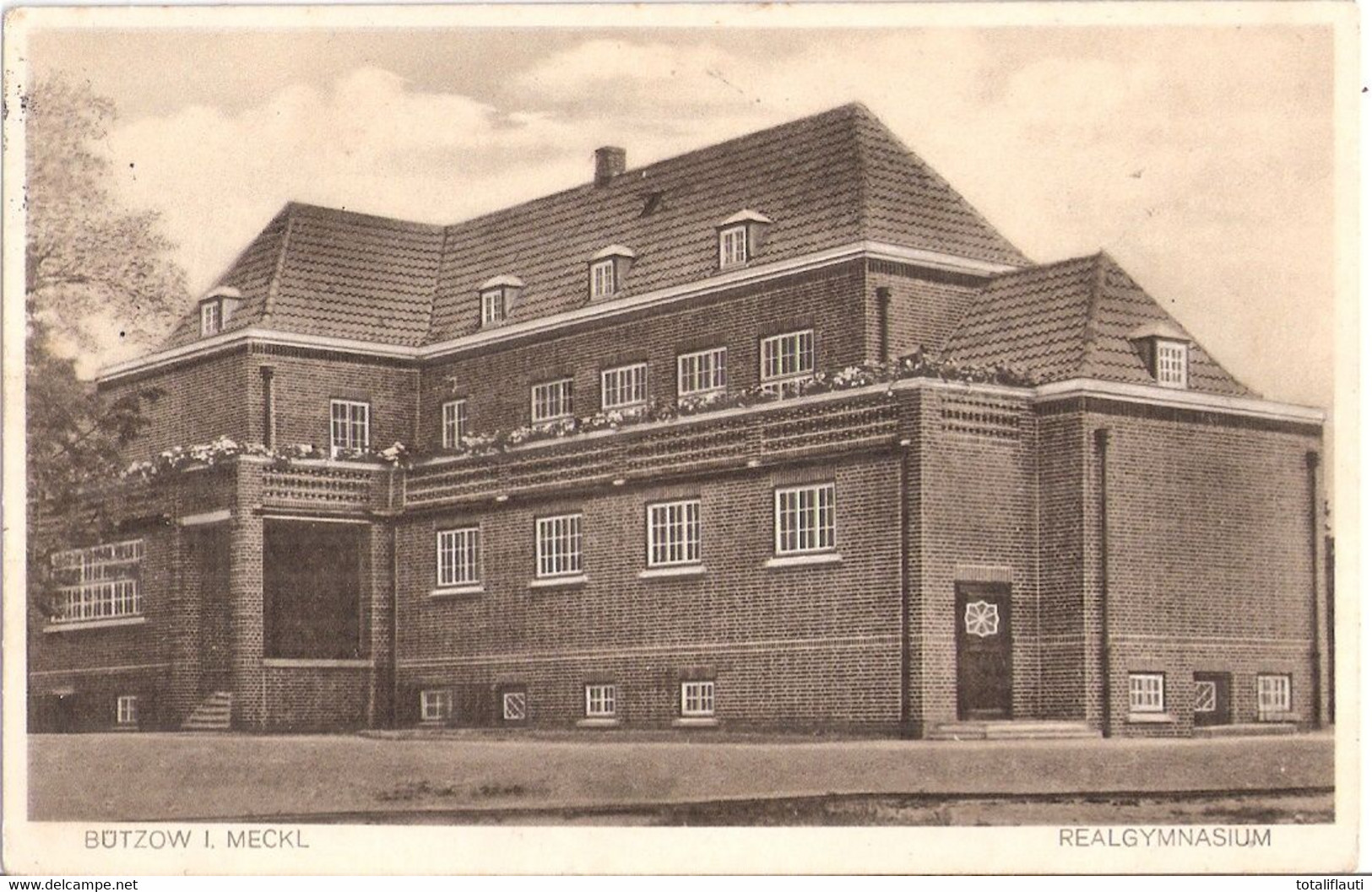 BÜTZOW Mecklenburg Realgymnasium 6.3.1936 Gelaufen Fast TOP-Erhaltung - Bützow