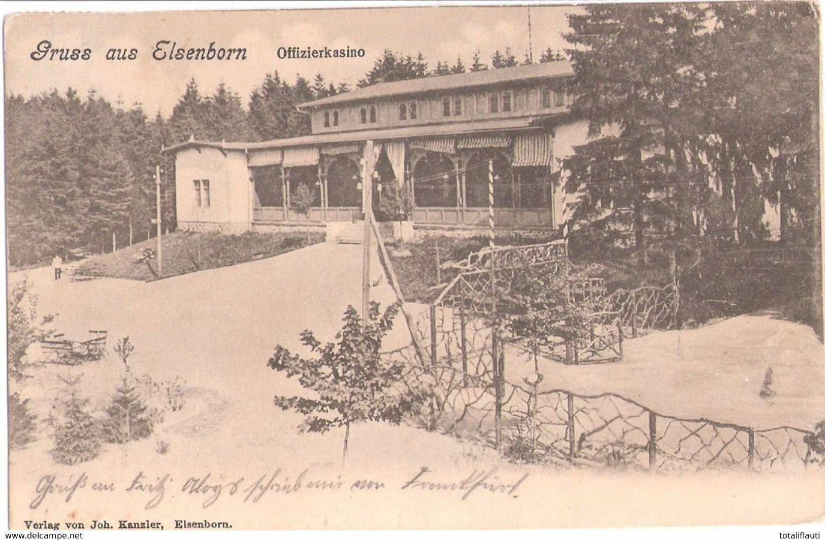 Gruss Aus Elsenborn Belgique Offiziers Kasino 2.10.1911 Gelaufen Eupen Malmedy - Eupen Und Malmedy