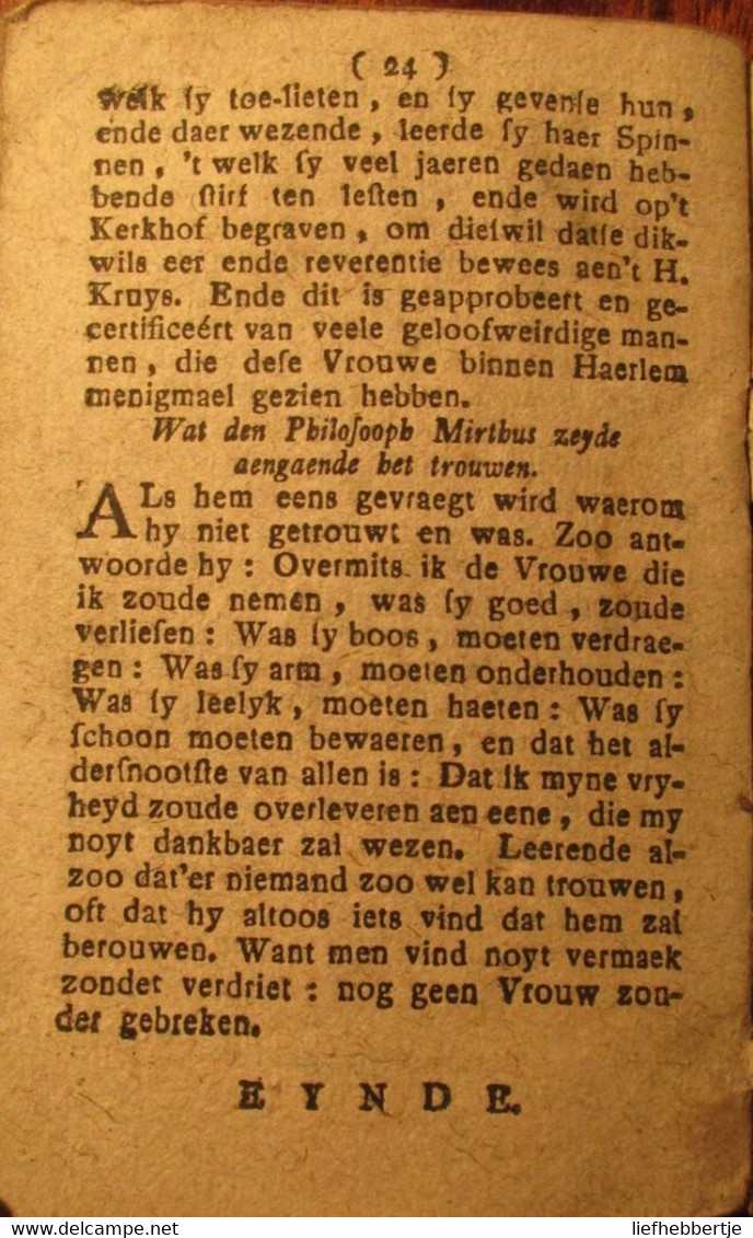 Het Kluchtig Leven Van Den Jongen Jakke Met Syn Fluytjen - Zeldzaam Volksboekje - Amsterdam, Bij Claes - Oud