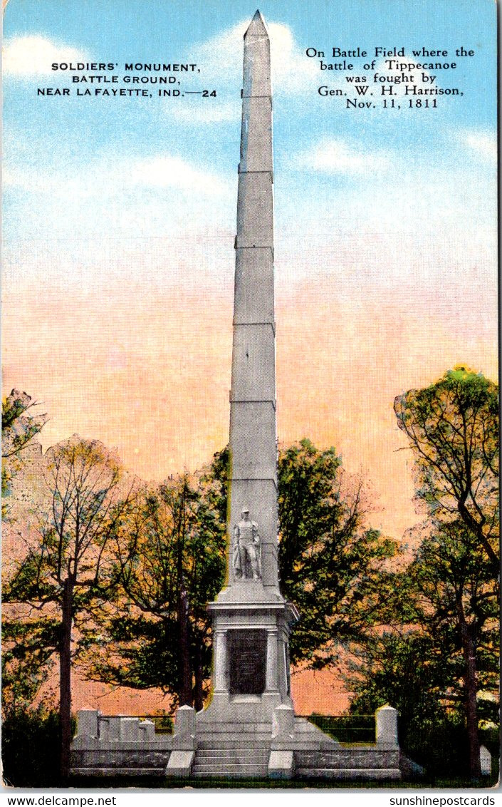 Indiana Lafayette Battle Ground Soldiers Monument - Lafayette