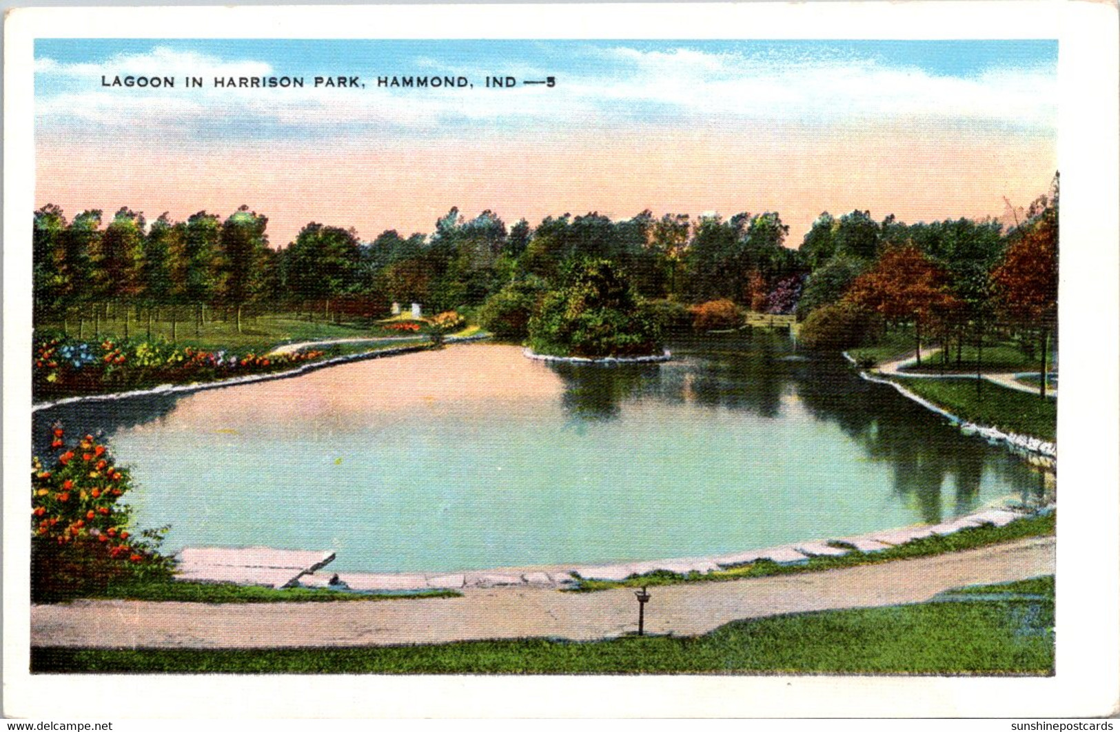 Indiana Hammond Lagoon In Harrison Park - Hammond