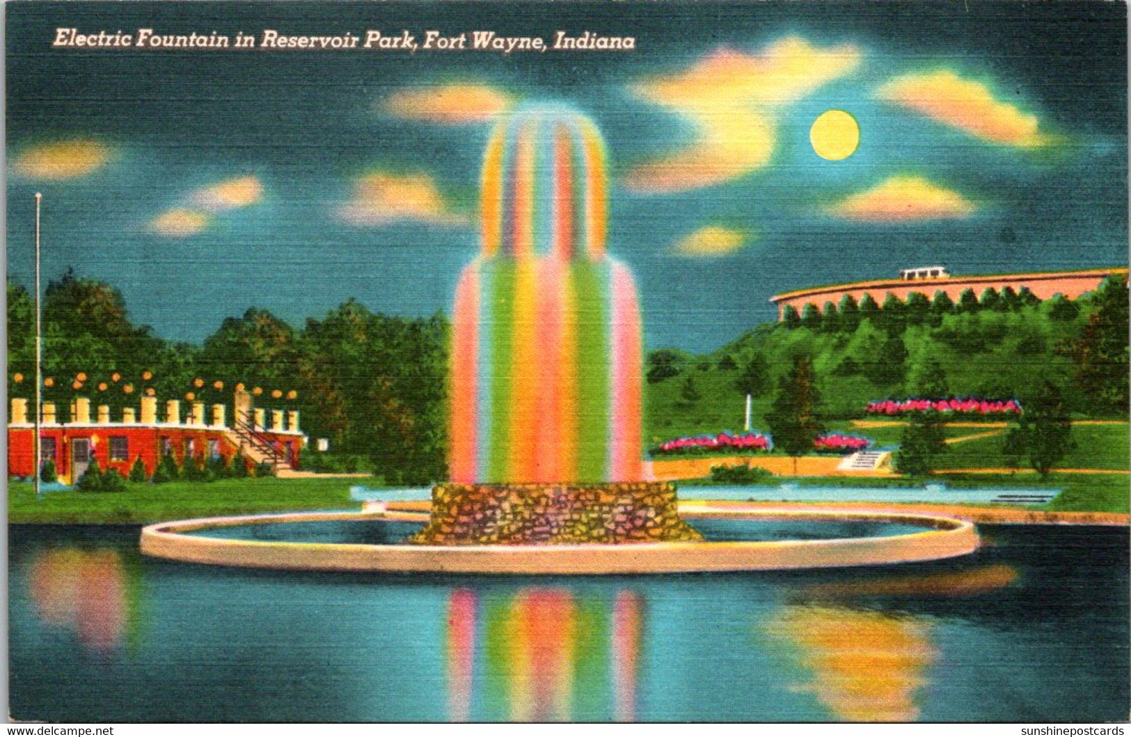 Indiana Fort Wayne Electric Fountain In Reservoir Park - Fort Wayne