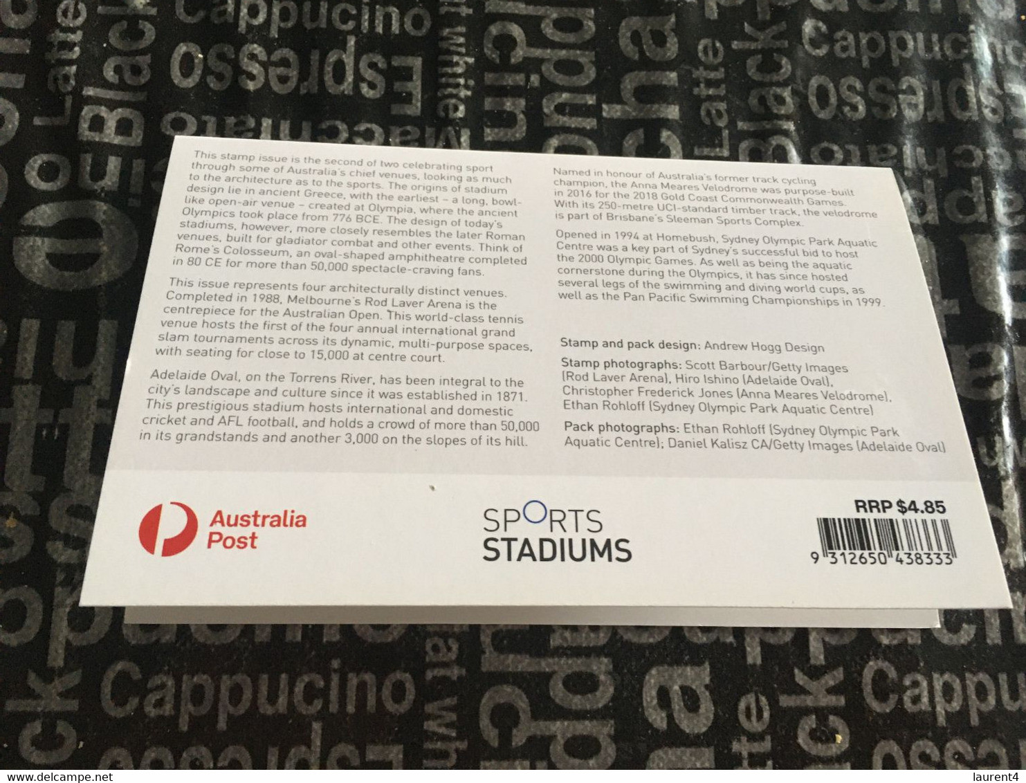 (4 C 26) Australia Post - Presentation Folder With 4 Used One Paper Stadium Stamp (as Seen) - Altri & Non Classificati