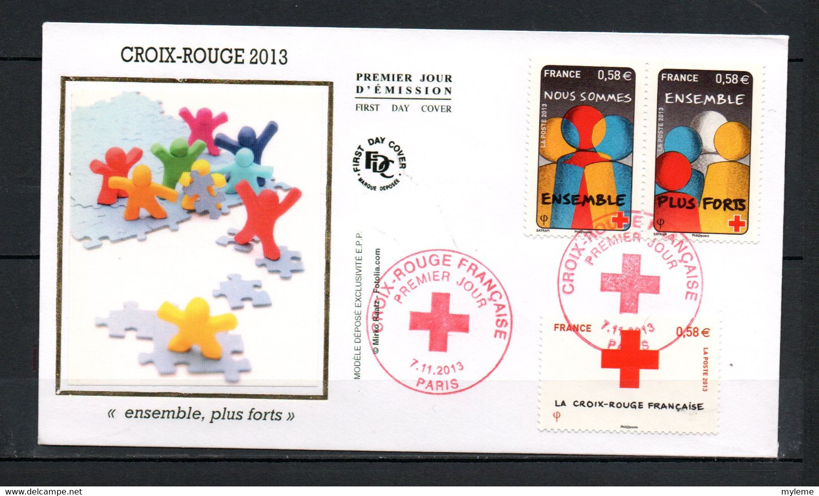 Z2-1 France FDC N° 4821 + 4822  Année 2013  A Saisir  !!! - 2010-2019