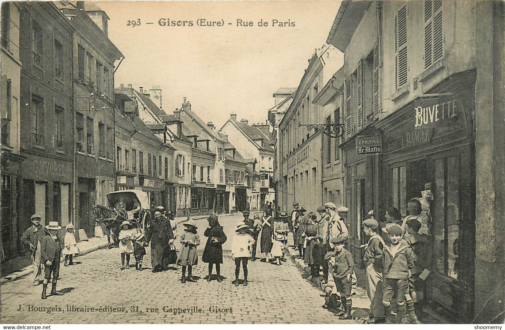 CPA Gisors-Rue De Paris-Timbre      L1069 - Gisors