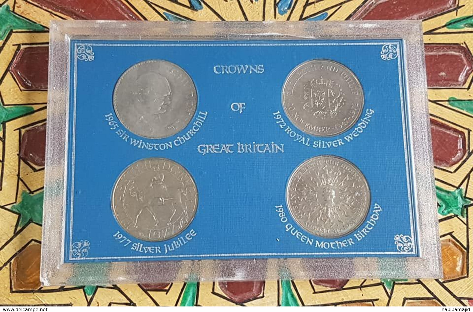 GB : Spéciale Coffret De 4 Pièces De Monnaie Couronnes De Grande-Bretagne 1965/1980 - 30 € Au Lieu De 35 € - Nieuwe Sets & Proefsets