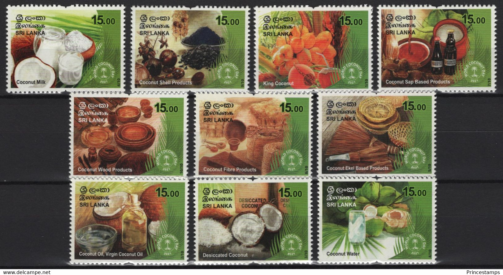 Sri Lanka (2021) - Set -  /  World Coconut Day - Fruits - Food - Gastronomie - Gastronomy - Drinks - Alimentation