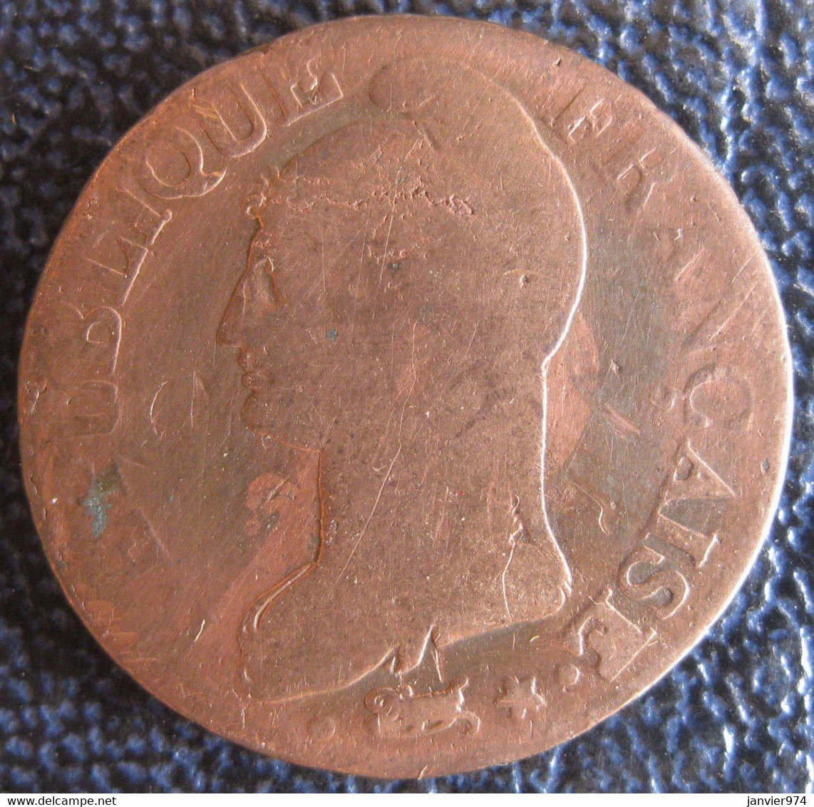 Cinq Centimes Dupré AN 8 A Paris, Référence Le Franc 40 - 5 Centimes