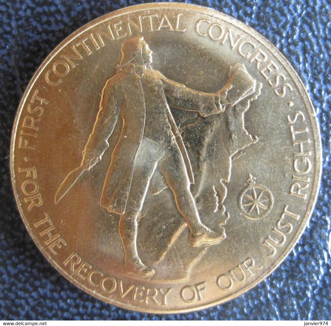 Medal American Revolution Bicentennial  John Adams (1974) - Autres & Non Classés