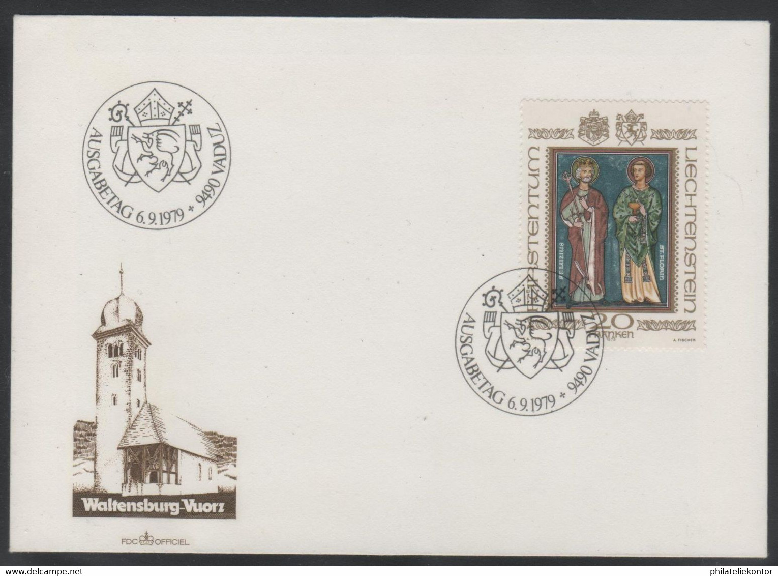 Liechtenstein 1979 SBK Nr.672 (Michel Nr.734) FDC - Cartas & Documentos
