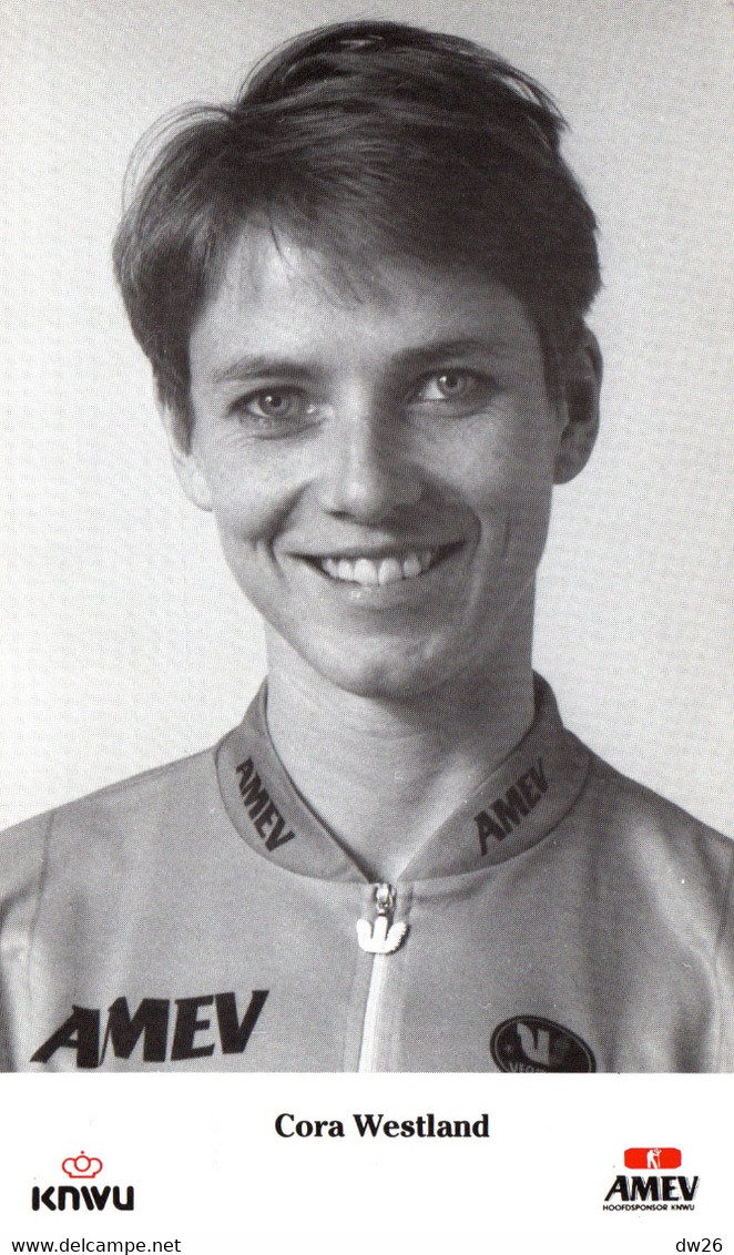 Fiche Cyclisme - Cora Westland, Coureuse Cycliste Néerlandaise, Equipe AMEV 1990 - Deportes