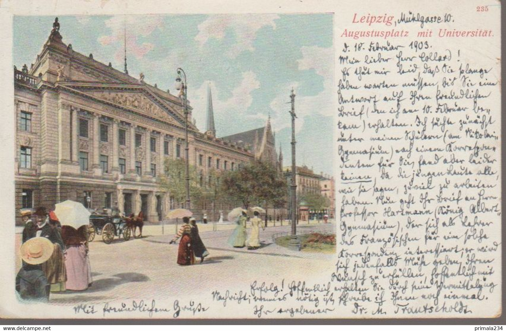 LEIPZIG - AUGUSTUSPLATZ MIT INIVERSITAT - Leipzig