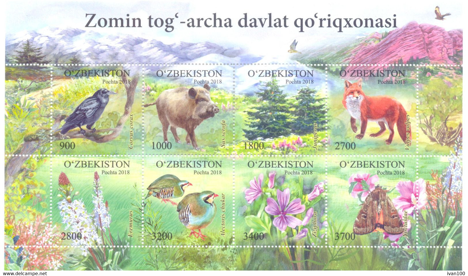 2018. Uzbekistan, Zomin Nature Reserve, S/s, Mint/** - Uzbekistán