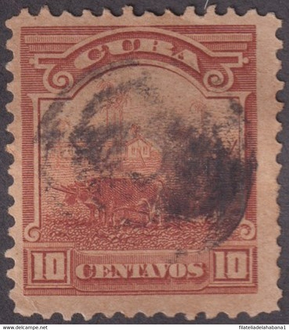 1899-556 CUBA US OCCUPATION 1899 10c FANCY CANCEL POSTAGE DUE. - Usados