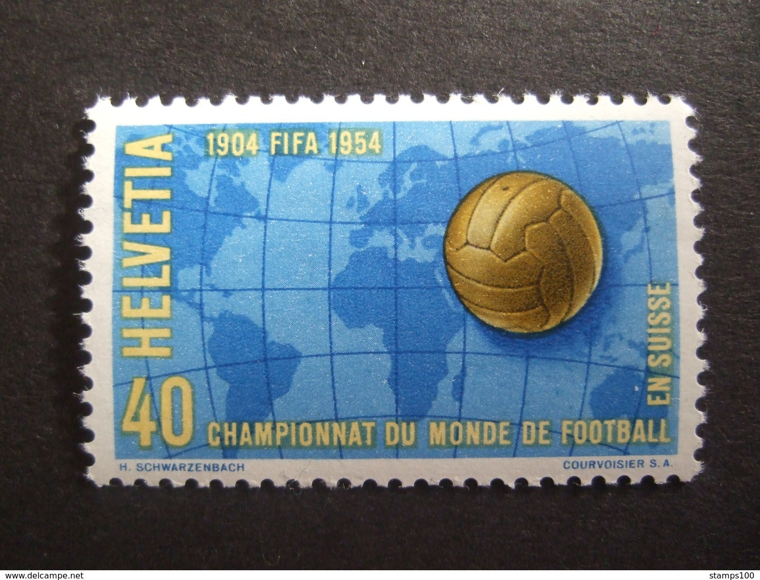 SWITZERLAND. 1954.  FIFA. .  MNH ** (S32-025) - 1954 – Switzerland