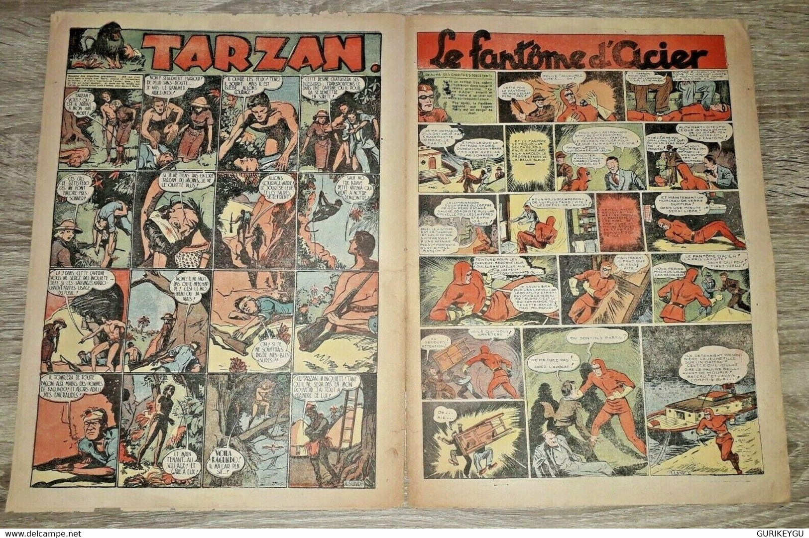 TARZAN N° 9 Zone Libre 02/04/1941 Brick Bradford Le Fantome D'Acier RARISSIME - Tarzan