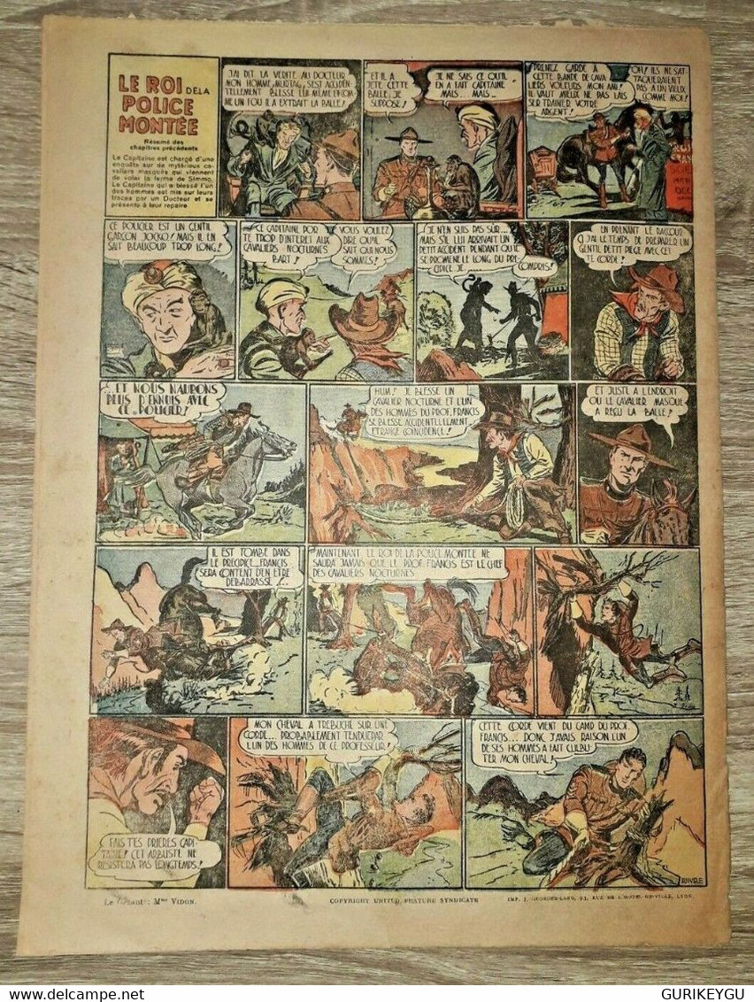 TARZAN N° 9 Zone Libre 02/04/1941 Brick Bradford Le Fantome D'Acier RARISSIME - Tarzan