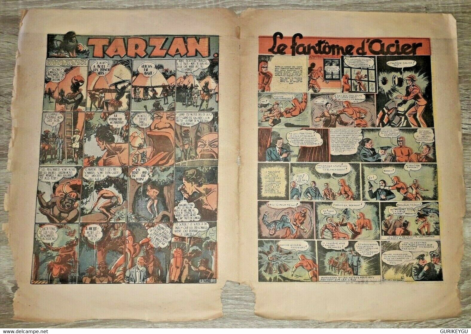 TARZAN N° 10 Zone Libre 09/04/1941 Brick Bradford Le Fantome D'Acier RARISSIME - Tarzan