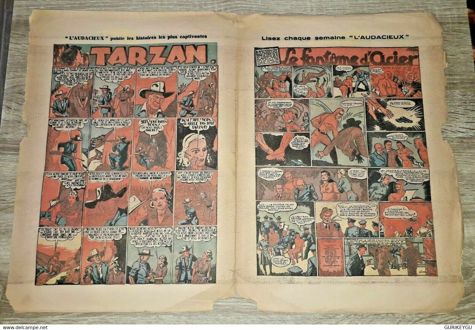 TARZAN 13 Zone Libre 30/4/1941 Brick Bradford Le Fantome D'Acier RARISSIME Nice - Tarzan