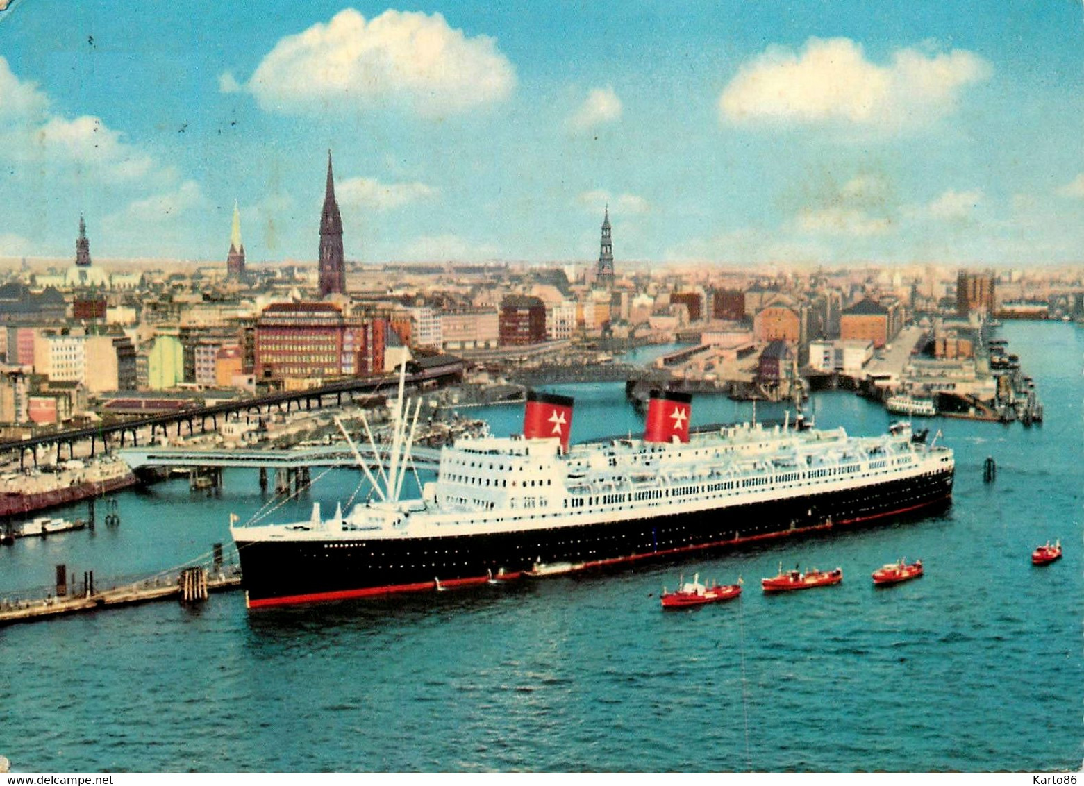 Bateau Paquebot HANSEATIC * Hamburg Atlantic Linie * Passagier Schnelldampfer - Paquebots