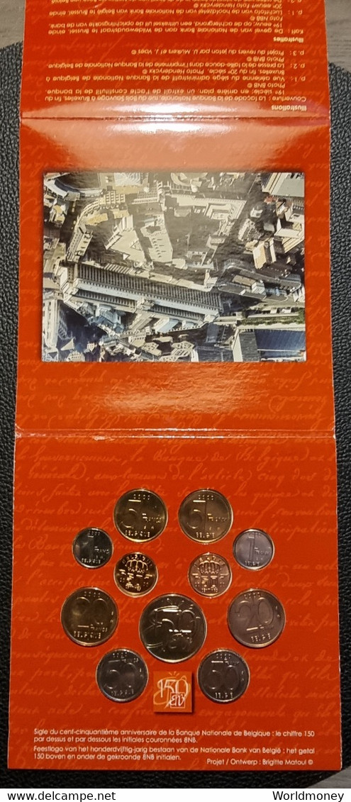 Belgium Mint Set 2000 "150 Years National Bank Of Belgium" - Collections