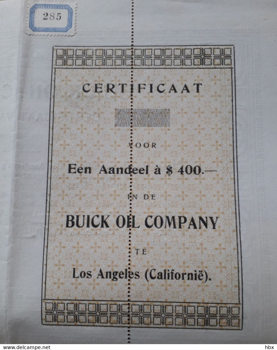 Buick Oil Company - Specimen - 191x - Pétrole