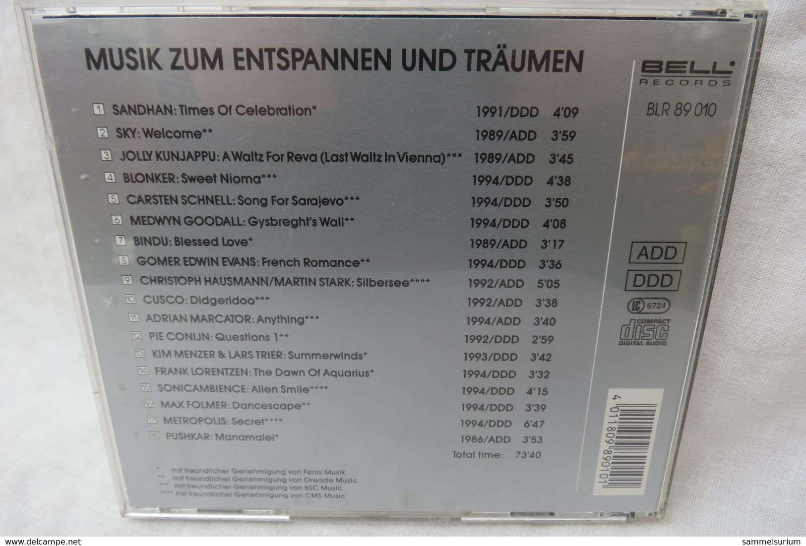 CD "Musik Zum Entspannen Und Träumen" Limited Edition - Edizioni Limitate