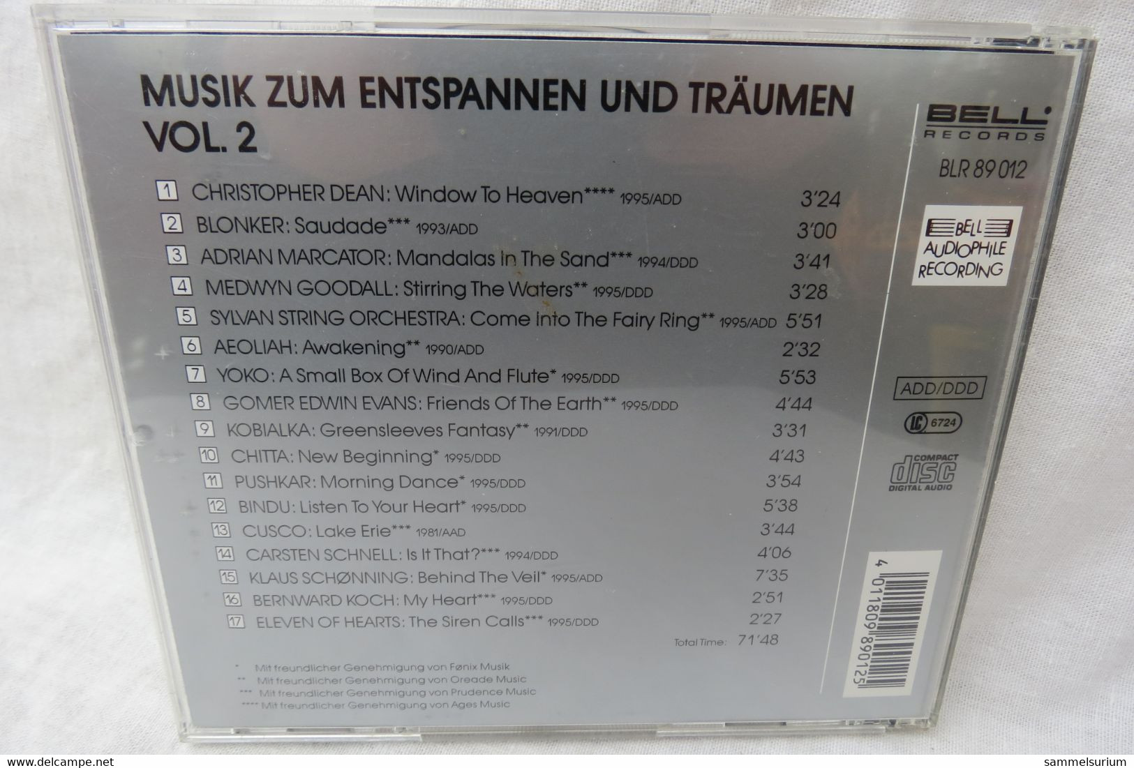 CD "Musik Zum Entspannen Und Träumen" Limited Edition Vol. 2 - Editions Limitées