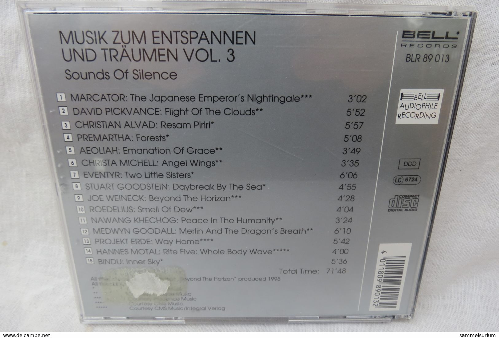 CD "Musik Zum Entspannen Und Träumen" Limited Edition Vol. 3 - Ediciones Limitadas