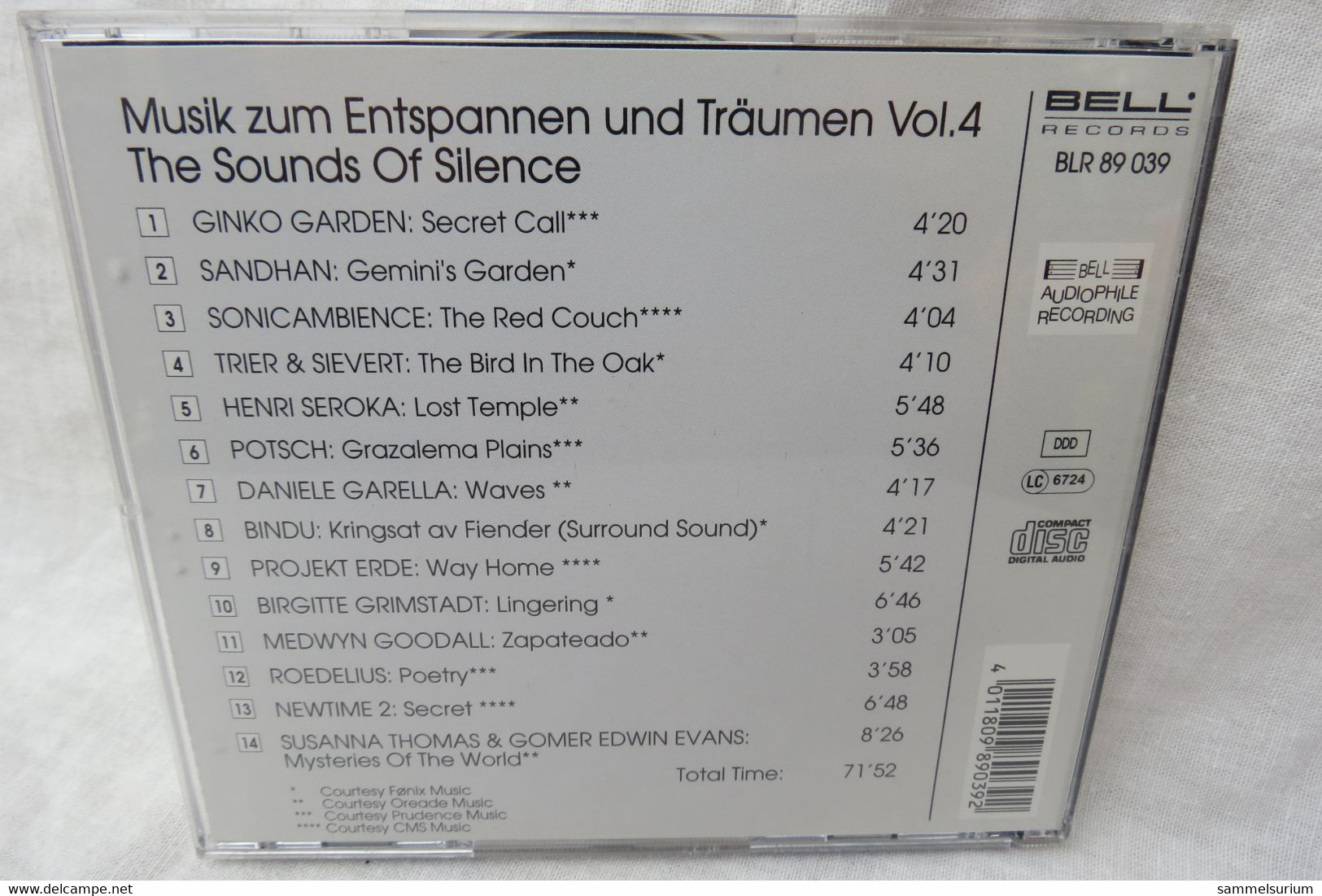 CD "Musik Zum Entspannen Und Träumen" Limited Edition Vol. 4 - Editions Limitées