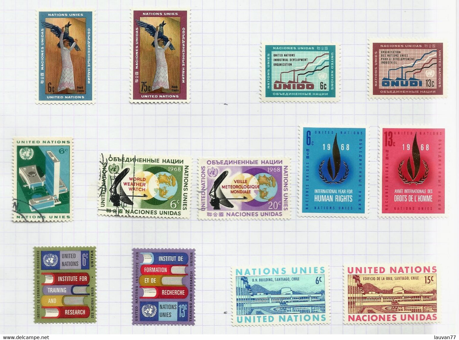 Nations Unies (N.Y) N°177 à 189 Cote 10.25€ - Used Stamps