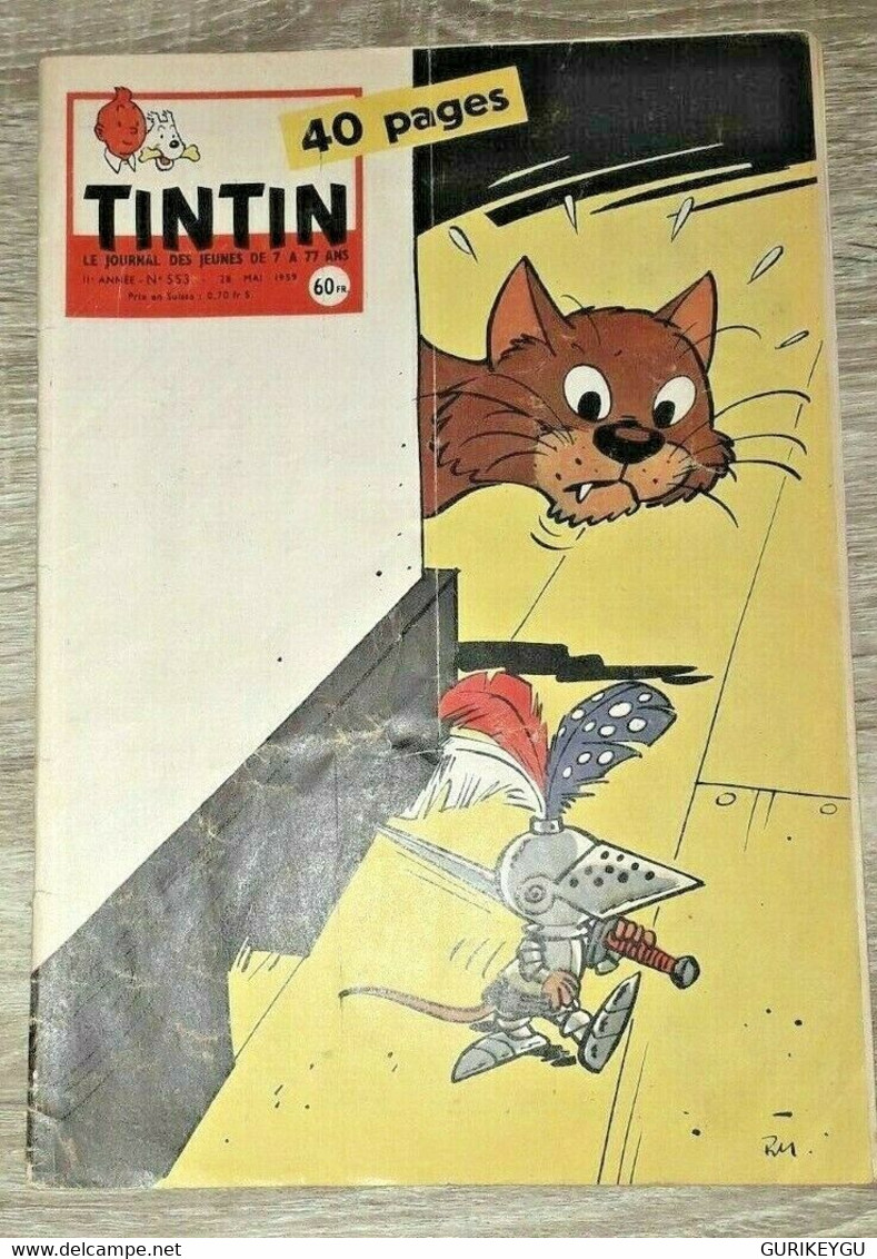 Tintin N° 553 JARI Modeste Et Pompom GREG TIBET VANDERSTEEN Aviron 28/05/1959 - Sylvain Et Sylvette