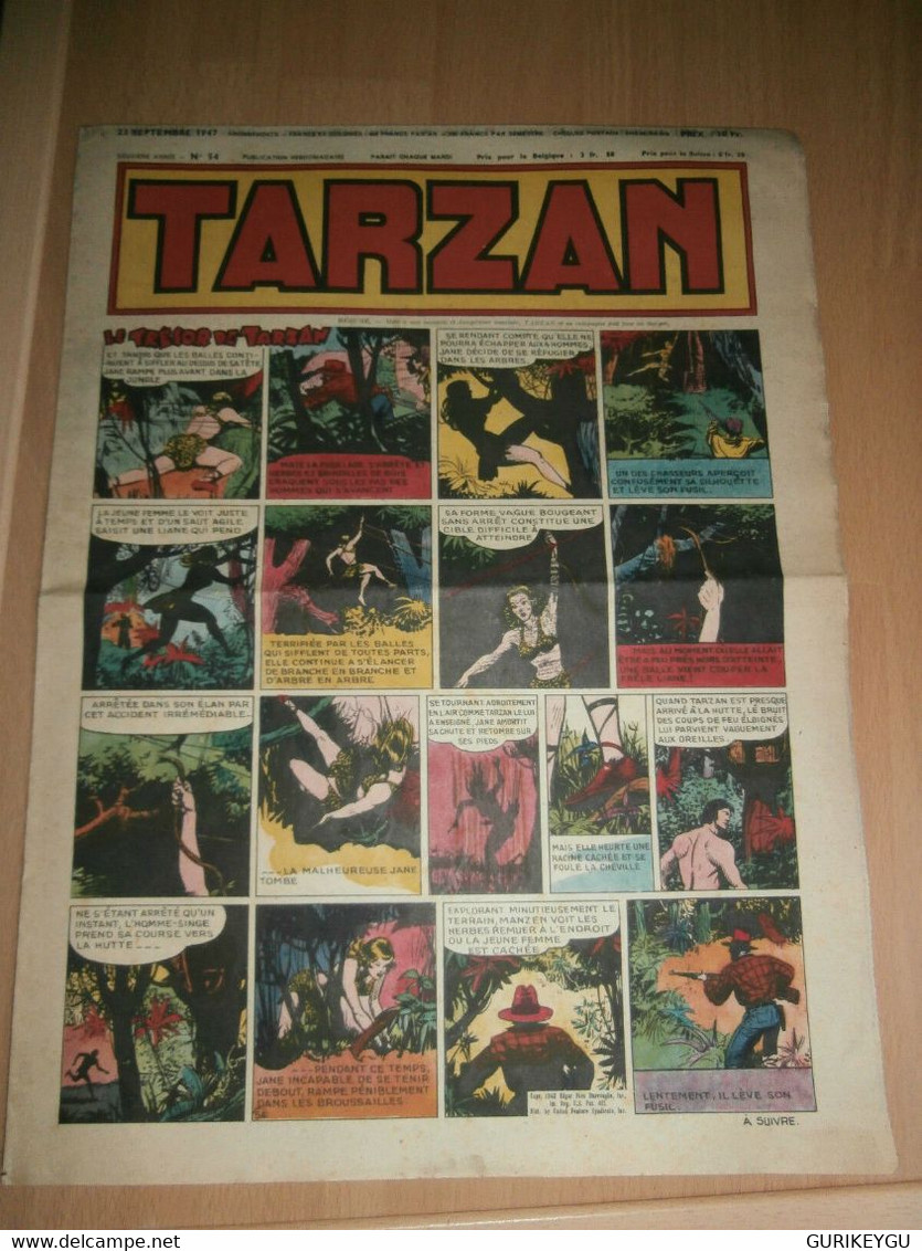 Bd TARZAN N° 54 Buffalo Bill  BATMAN   23 Septembre 1947 Salvator - Sylvain Et Sylvette