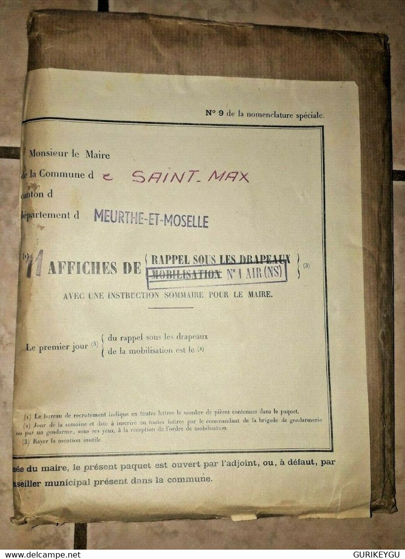 REPUBLIQUE FRANCAISE RAPPEL DRAPEAUX 1948  SAINT-MAX Armée De L'air + Enveloppe - Sylvain Et Sylvette
