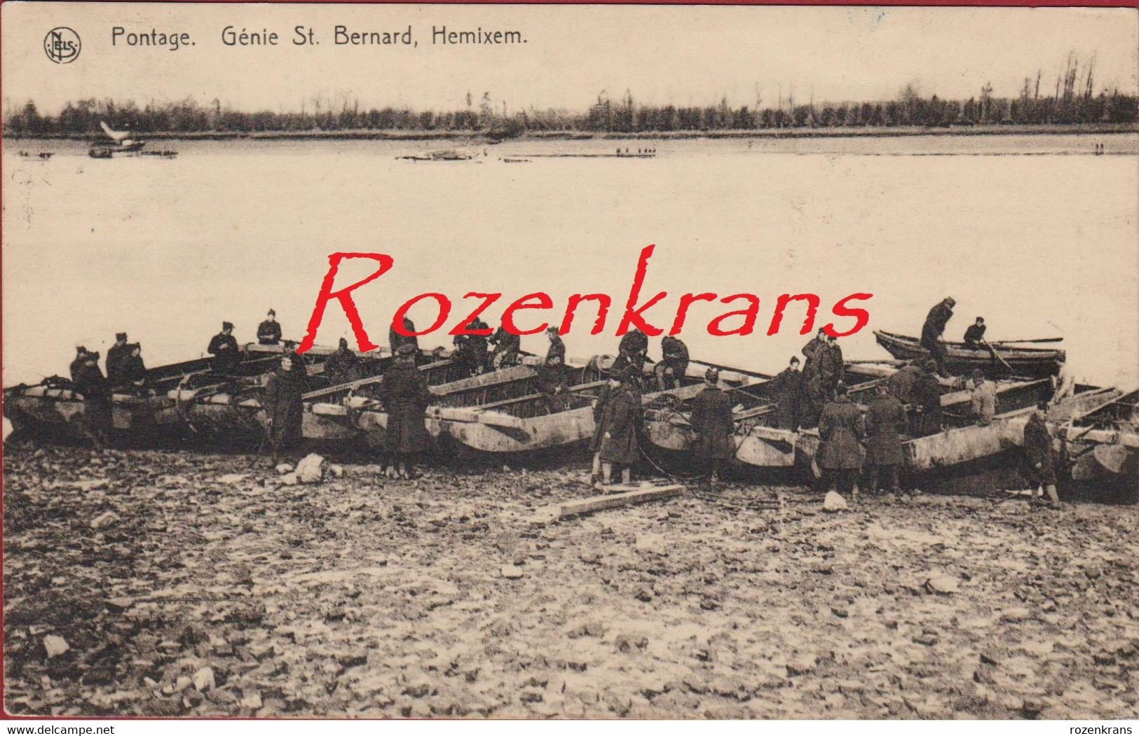 Hemixem Hemiksem Genie St Bernard Pontage Pontonniers Belgian Army Armee Belge Military Ponton Schelde - Hemiksem