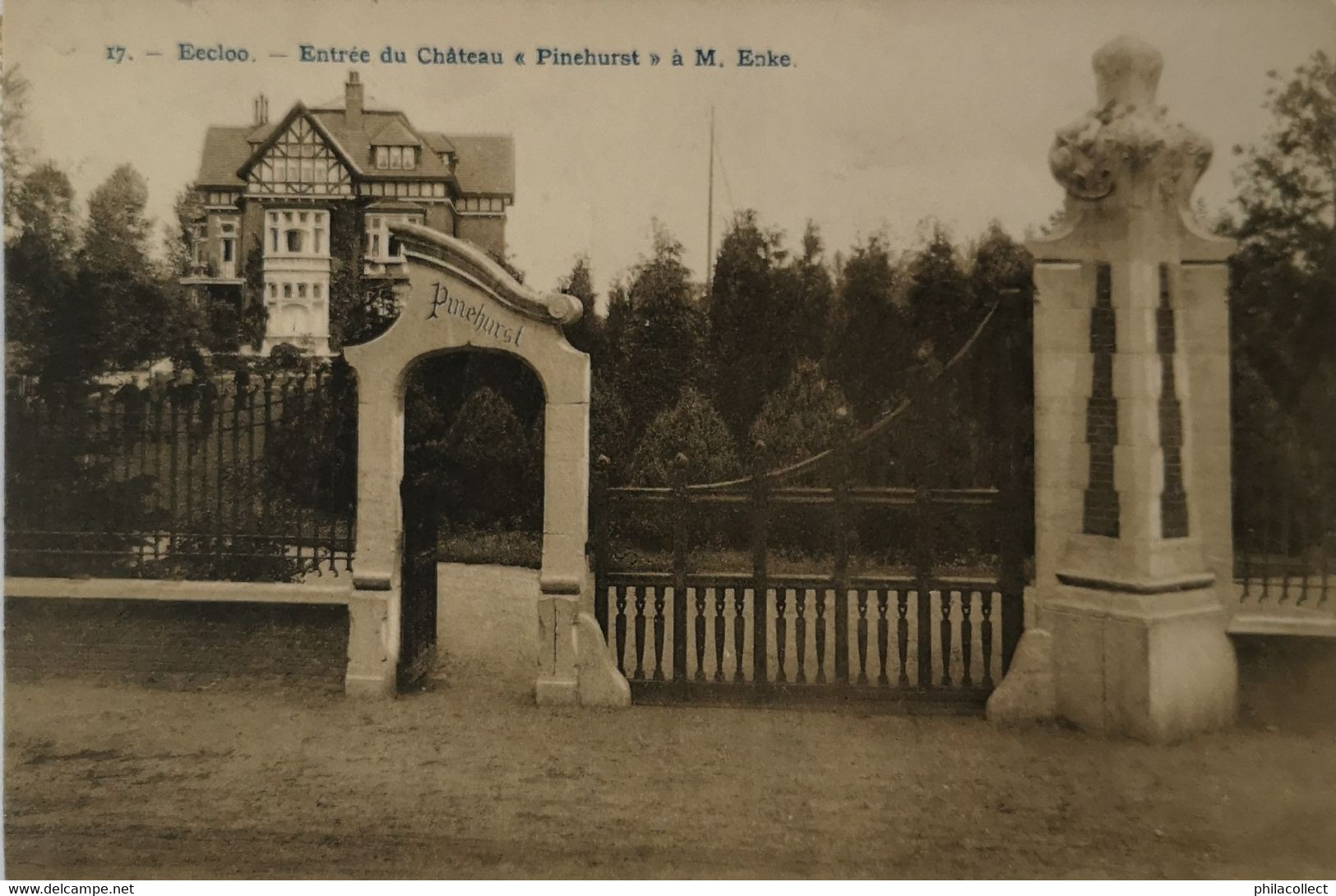 Eeklo - Eecloo // Entree Du Chateau Pinehurst A M. Enke 1909 - Eeklo