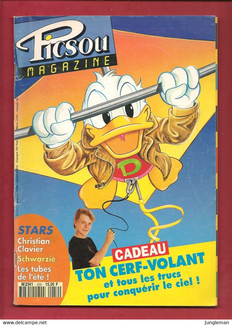 Picsou Magazine N° 259 - Editions Disney Hachette Presse - Christian Clavier Et Arnold Schwarzenegger - Août 1993 - BE - Picsou Magazine