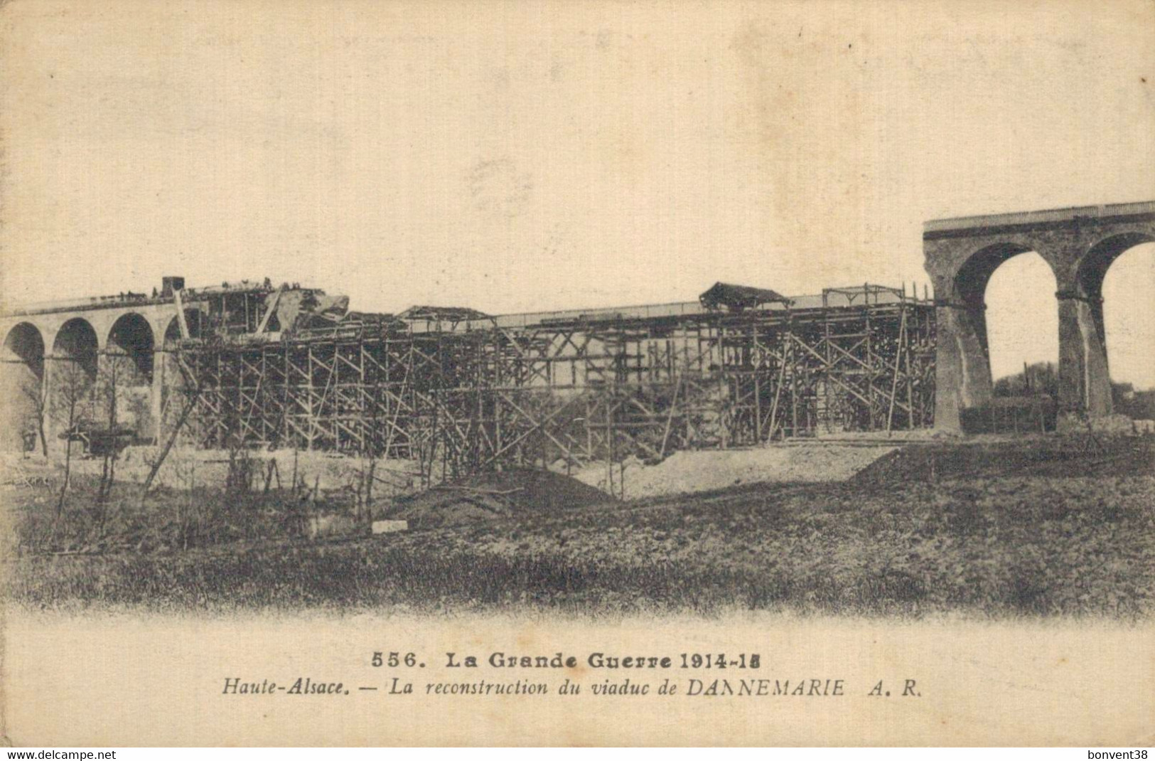 H0112 - DANNEMARIE - D68 - La Reconstruction Du Viaduc De Dannemarie - Dannemarie