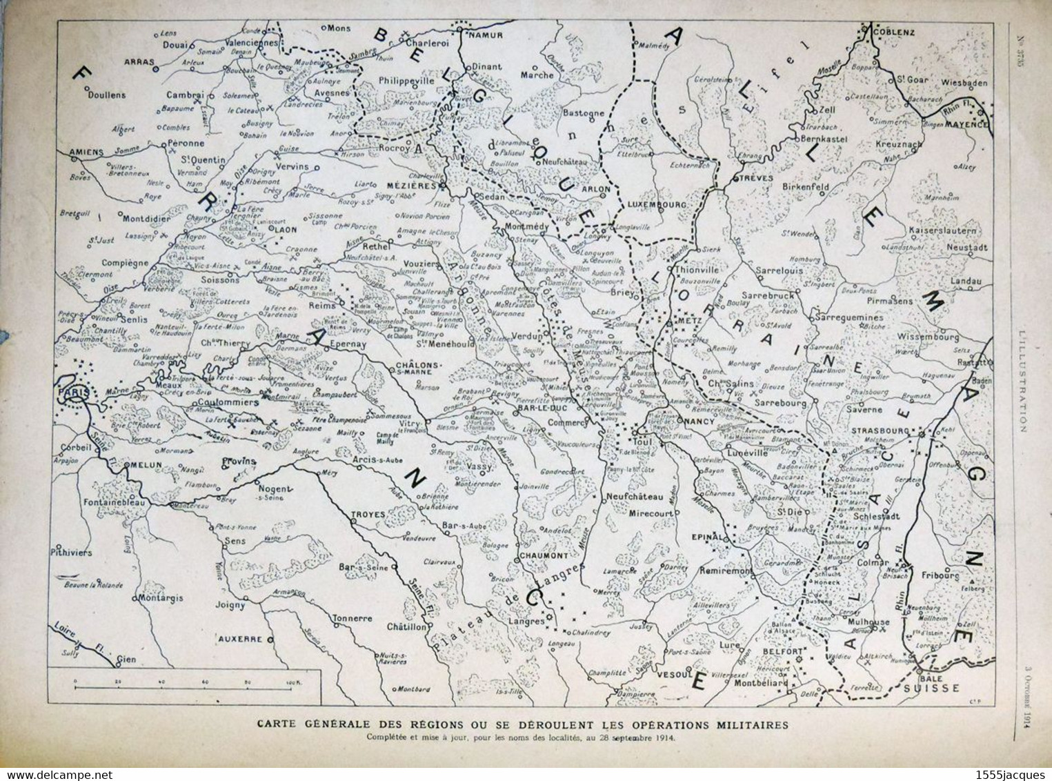 L'ILLUSTRATION N° 3735 3-10-1914 CATHÉDRALE DE REIMS TERMONDE PONT-À-MOUSSON NANTEUIL-LE-HAUDOUIN MINES ALLEMANDES - L'Illustration