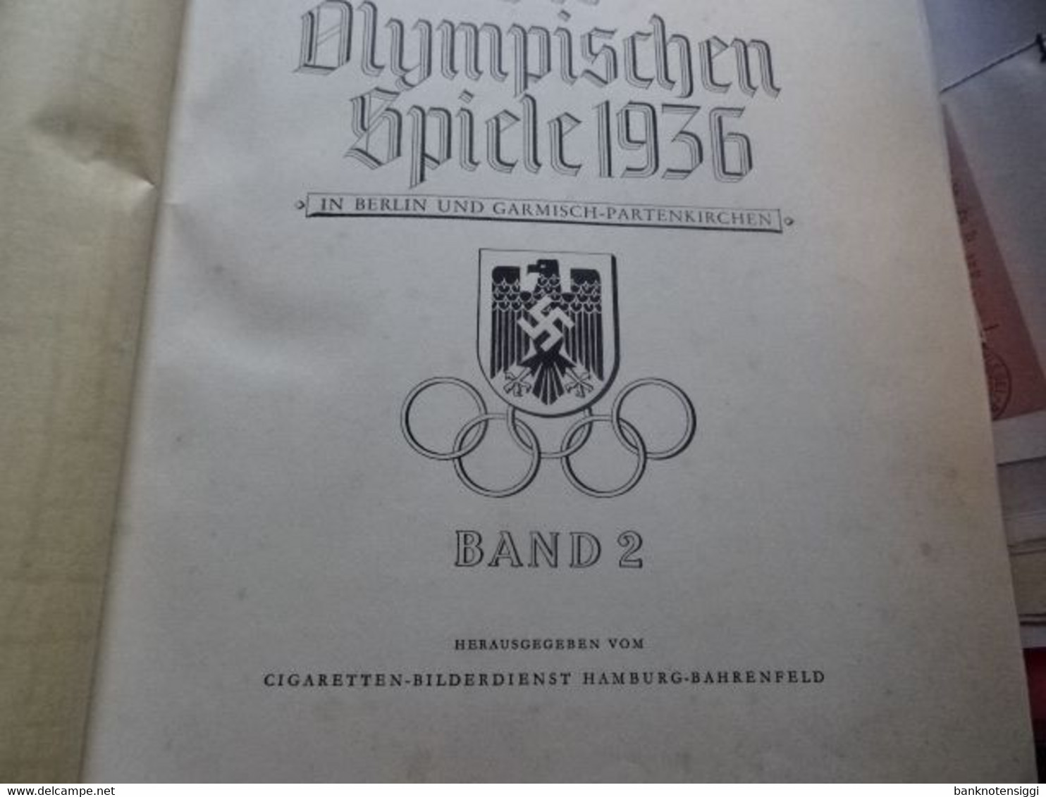 Olympia 1936 Band I - II  1936  (Sammelbilder Alben.