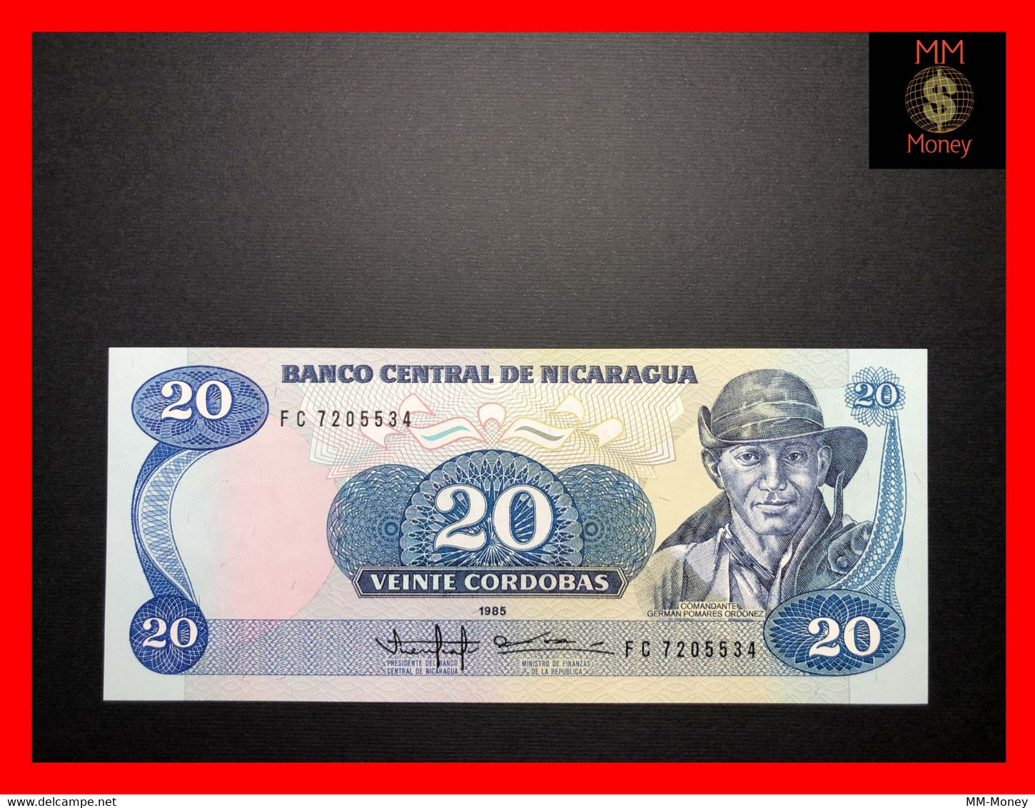 NICARAGUA 20 Cordobas 1985  P. 152   UNC - Nicaragua