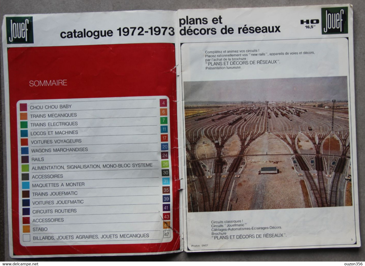 Catalogue JOUEF 1972-1973, Trains, Voitures, Circuits Routiers - Andere & Zonder Classificatie