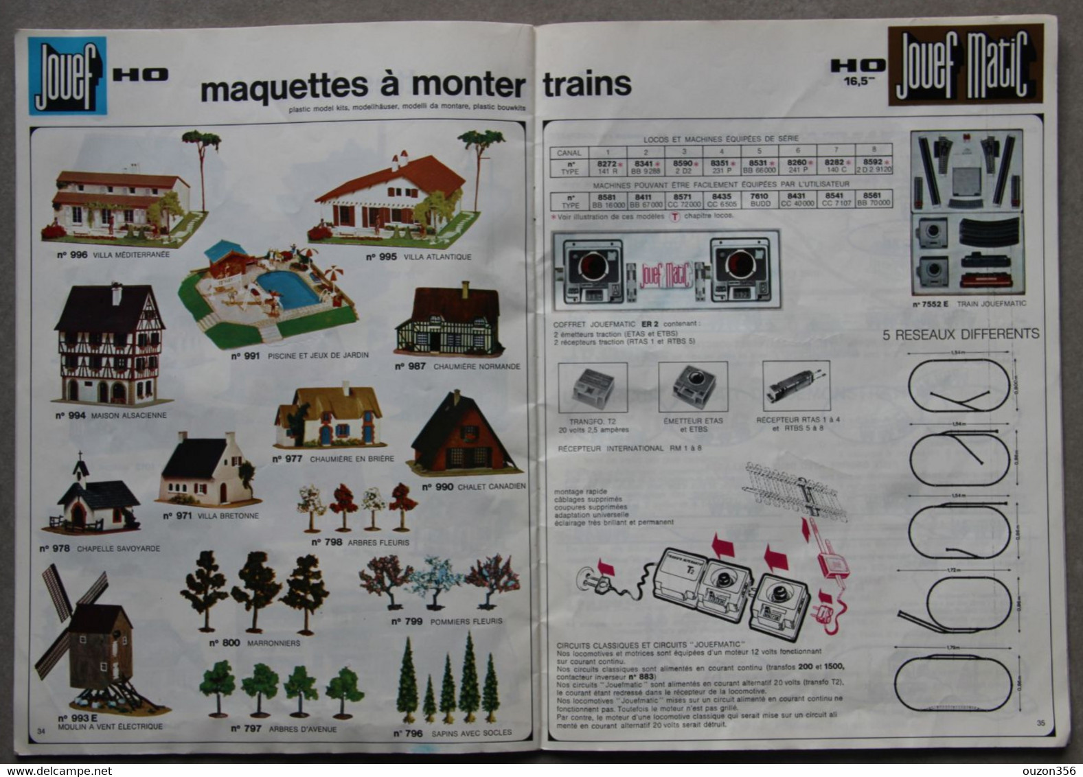 Catalogue JOUEF 1972-1973, Trains, Voitures, Circuits Routiers - Andere & Zonder Classificatie