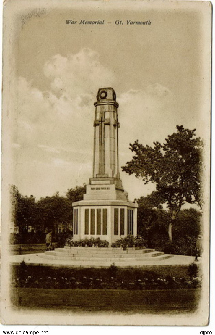 Gt Yarmouth  War Memorial - Great Yarmouth