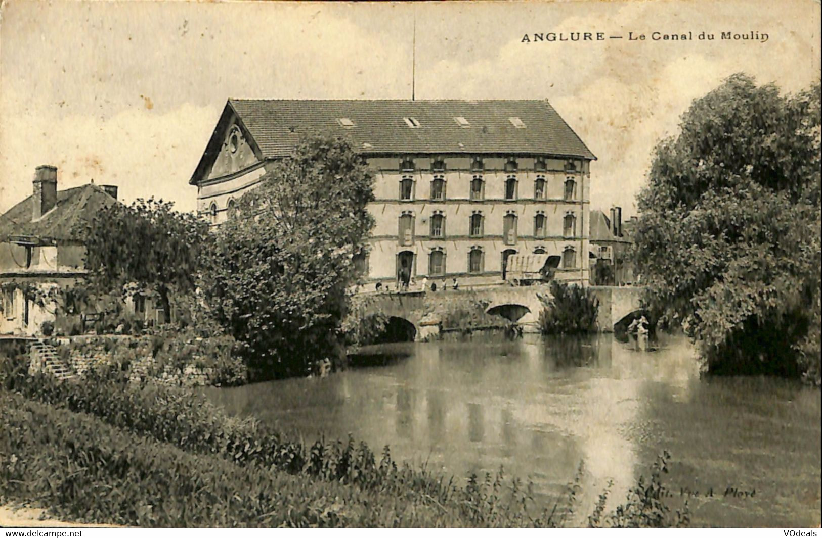 037 020 - CPA - France (51) Marne - Anglure - Le Canal Du Moulin - Anglure