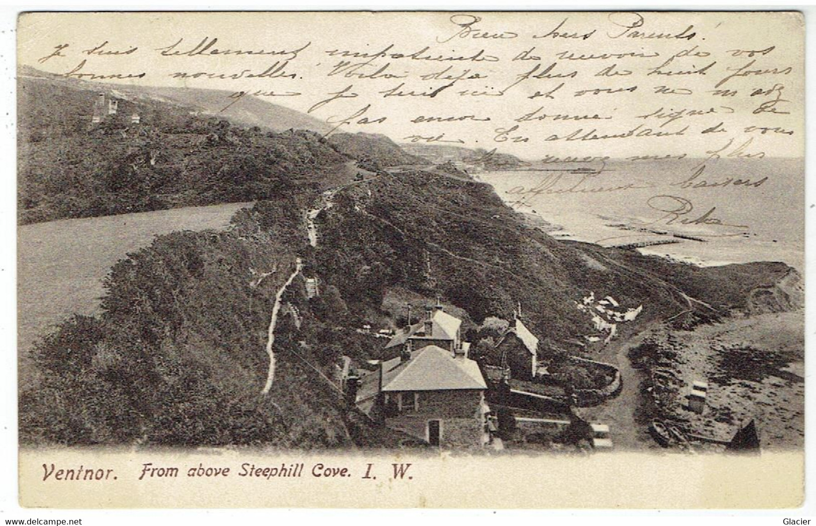 VENTNOR - Isle Of Wight - From Above Steephill Cove - Ventnor