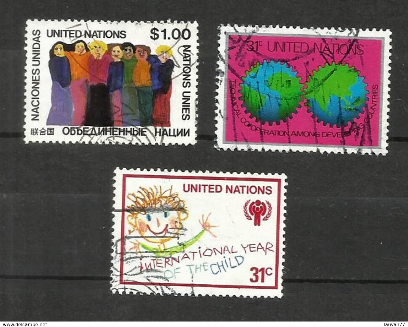 Nations Unies (N.Y) N°285, 295, 303 Cote 6.05€ - Used Stamps