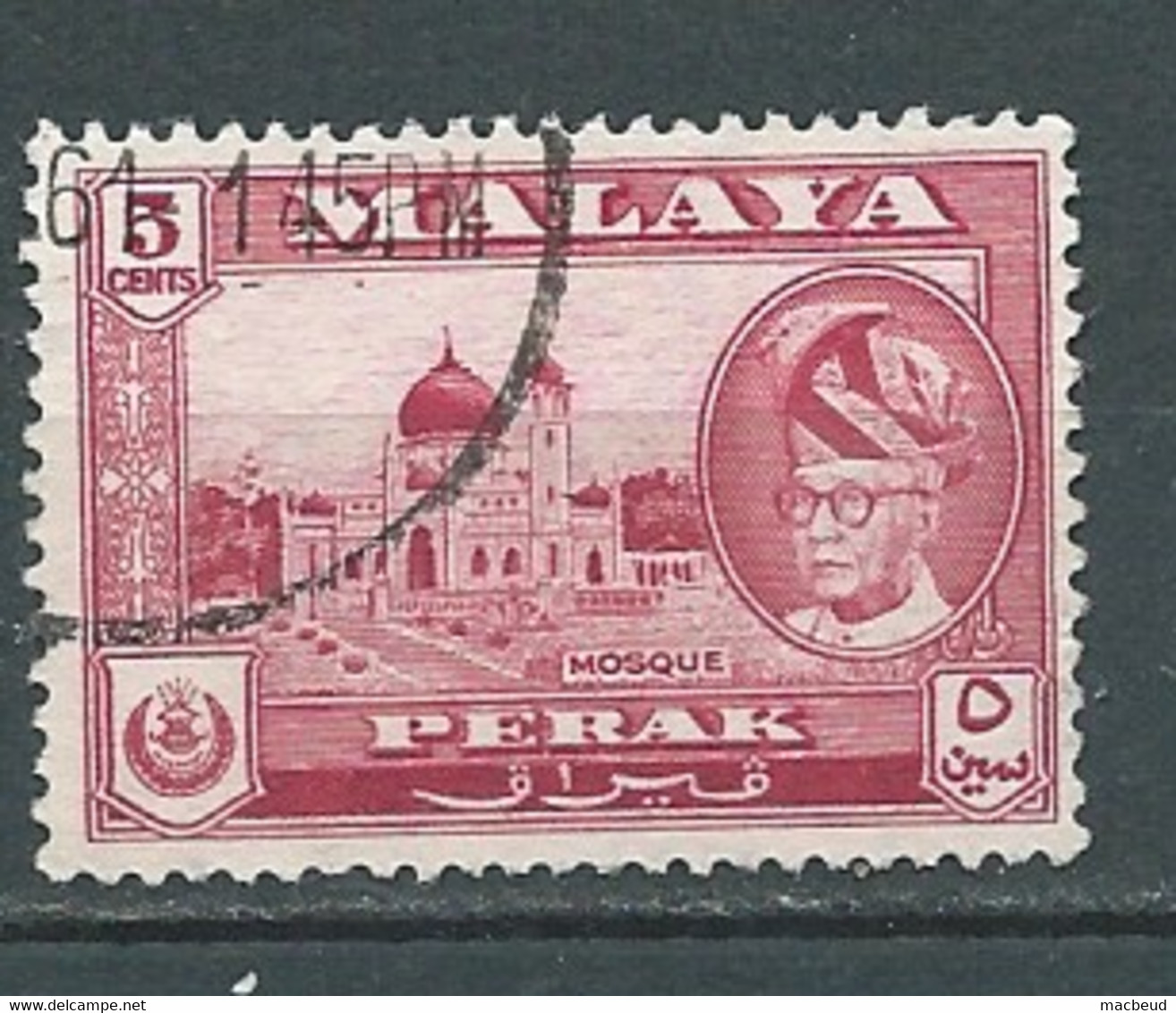 Malaysia - Perak  -   Yvert N° 103  Oblitéré     -  Bip 3404 - Perak