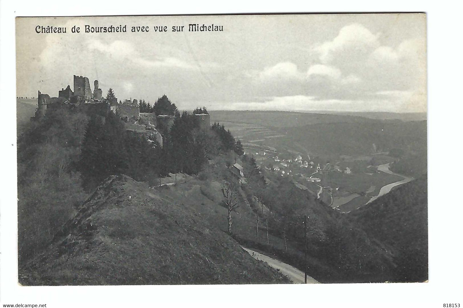 Château De Bourscheid Avec Vue Sur Michelau - Bourscheid